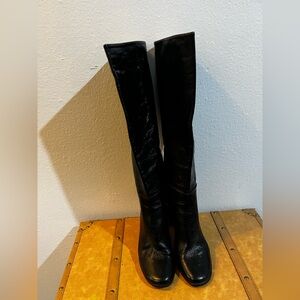 Zara Black Heeled Boots